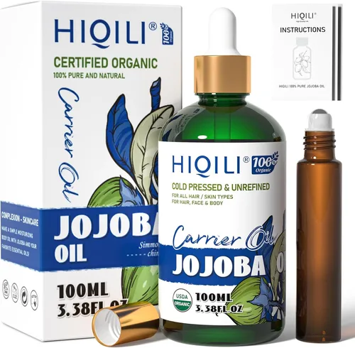 Vista 9 de HIQILI Aceite de ricino orgánico prensado en frío sin refinar, certificado por USDA, sin hexano, aceite de grado prémium para cara, crecimiento