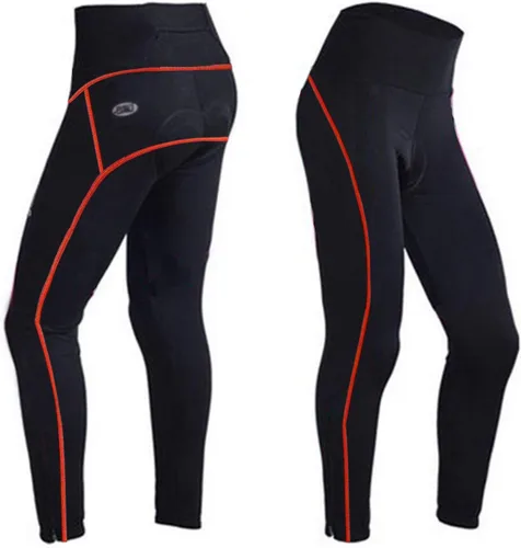 Vista 5 de sponeed Mallas de ciclismo para mujer, acolchadas, ropa de bicicleta, pantalones de bicicleta, cojín