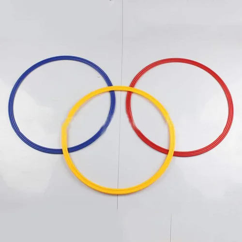 Vista 6 de Anillos de entrenamiento de velocidad y agilidad, escaleras de agilidad deportiva, 6 unidades de anillos de velocidad de entrenamiento deportivo