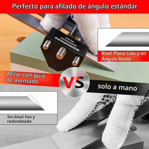 Vista 6 de GOINGMAKE Sistema de guía de afilado de cinceles para carpintería cinceles y planos de 5/32 a 3 pulgadas, guía de soporte de afilado con accesorio
