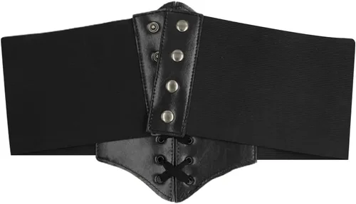 Vista 2 de HANERDUN Cinturones de corsé para mujer, con cordones, cinturón de avispa, estilo retro, 2023
