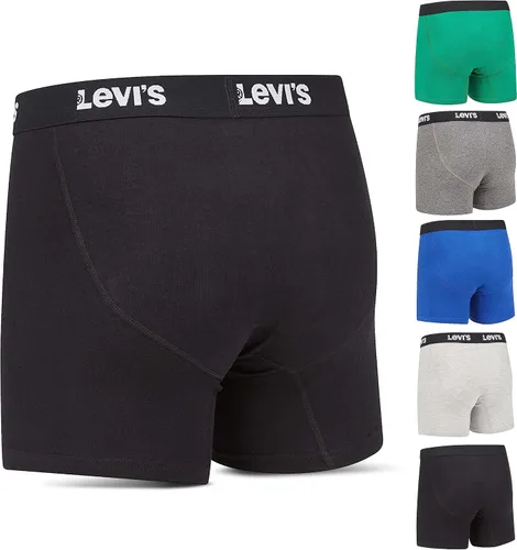 Vista 2 de Levi's Calzoncillos tipo bóxer de algodón transpirable para hombre, paquete de 6