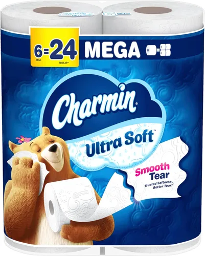 Vista 18 de Charmin Papel higiénico ultra suave, 18 rollos Mega XL = 108 rollos regulares