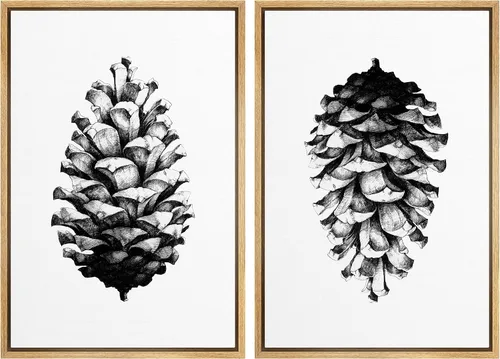 Vista 93 de SIGNWIN Lienzo enmarcado para pared, ilustraciones abstractas texturizadas en tonos beige terrosos, arte moderno, decorativo, contemporáneo