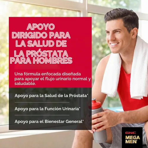 Vista 2 de GNC Fórmula de próstata para hombres, 60 cápsulas blandas, apoya la función reproductiva normal Contiene palma enana americana, beta-sitosterol