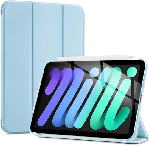 Vista 19 de ProCase Funda inteligente para iPad mini 7 A17 Pro 2024/iPad Mini 6 2021 8.3 pulgadas iPad mini 7ª/6ª generación, cubierta trasera dura para iPad