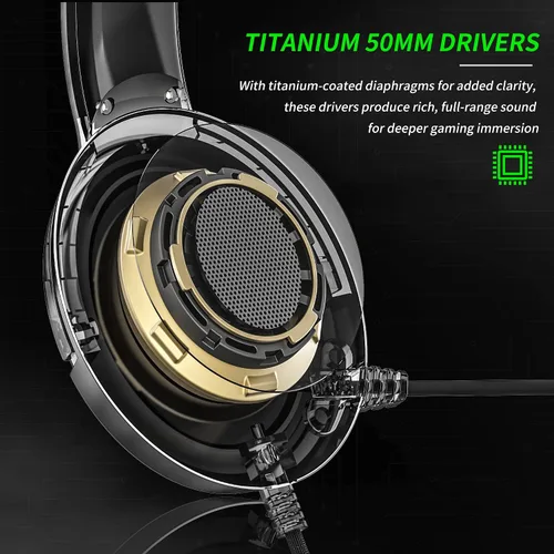 Vista 4 de BINNUNE Gaming Headset with Mic for PS4 PS5 Xbox Series X S Xbox 1 PC NS, Wired Gaming Headphones with Microphone for PS 4 5 Xbox1