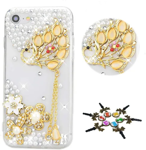 Vista 9 de Funda para iPod Touch 6, diseño de cristales brillantes, 100 + 3D, hecha a mano, para iPod Touch 5 y iPod Touch 6 - iPod6LUXURY180802-2