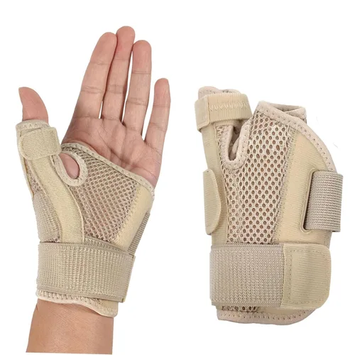 Vista 13 de Férula para el pulgar con muñequera, soporte para el pulgar para estabilizador de muñeca, mano, pulgar, se adapta tanto a la mano derecha izquierda