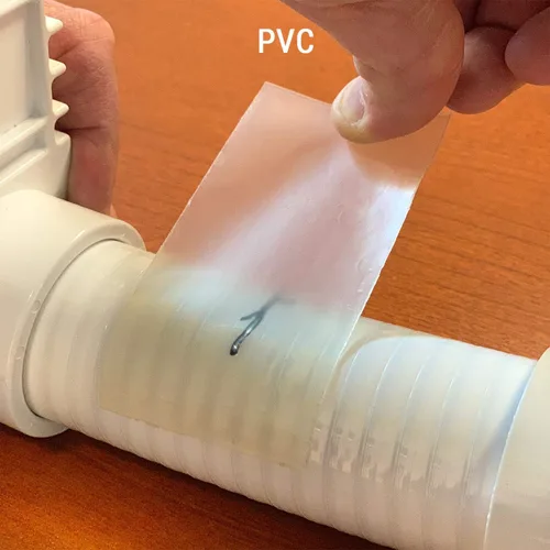 Vista 6 de Kit de parches de sellado de fugas para bañera de hidromasaje y piscina, transparente, ultra adhesivo, impermeable, reparación para vinilo, PVC