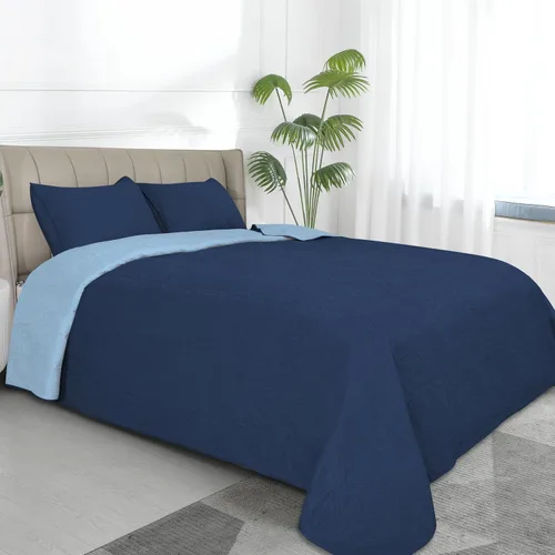 Vista 17 de Easy-Going - Juego de colcha reversible tamaño individual con 1 colcha y 1 funda de almohada, colcha de cama suave, colcha de microfibra ligera