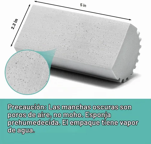 Vista 6 de Esponja para Limpieza de Polvo Húmeda, Paquete de 2 Esponjas Grises para Limpiar el Polvo, Esponja Reutilizable para Limpieza del Hogar