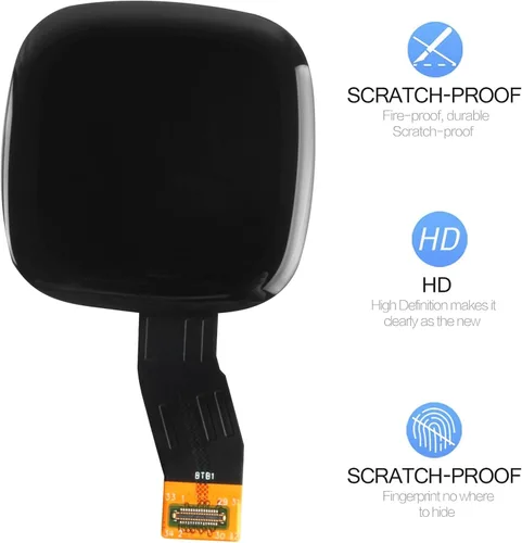 Vista 2 de Kit de reemplazo de pantalla para Fitbit Versa 4 FB523 para Fitbit Versa 4 FB523, pantalla LCD, pantalla táctil, digitalizador, reemplazo con piezas