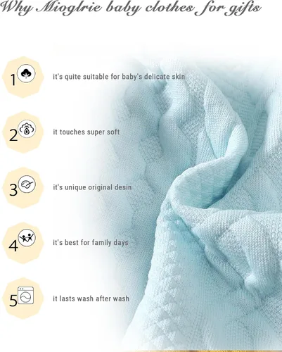 Vista 5 de Mioglrie Conjunto de ropa de bebé para niña, tops y pantalones, ropa para niñas pequeñas, sudaderas para bebés