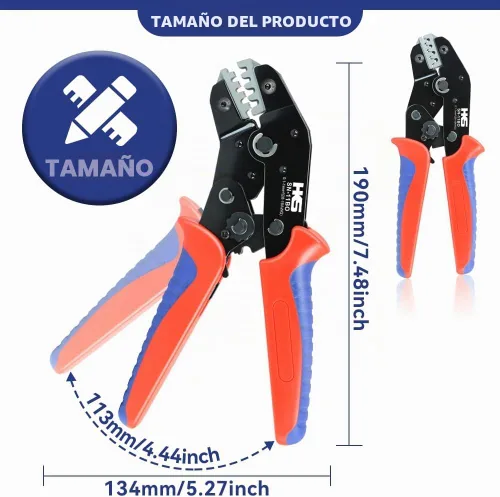 Vista 5 de HKS - Herramienta de compresión para terminales Delphi APTIV de AWG 28-18 (0.1-1mm²), Metri-Pack 150/280/630, APEX 2.8 y AMP Superseal 1.5 - SN-11BO