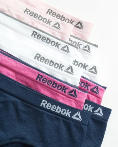 Vista 2 de Reebok Girls' Underwear - Seamless Hipster Briefs (10 Pack)