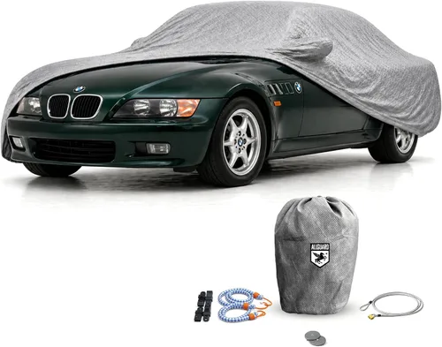 Vista 7 de CarCovers - Funda de automóvil para interior resistente a los arañazos compatible con BMW 1995-2002 Z3 - Material satinado negro ultra suave