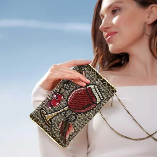 Vista 7 de Mary Frances Vino - Funda para teléfono celularvidrio, Multi