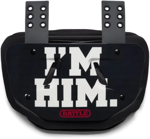 Vista 17 de Battle Sports Placa de espalda de fútbol novedosa – Protector de espalda inferior de carcasa dura con espuma contorneada para protección de alto