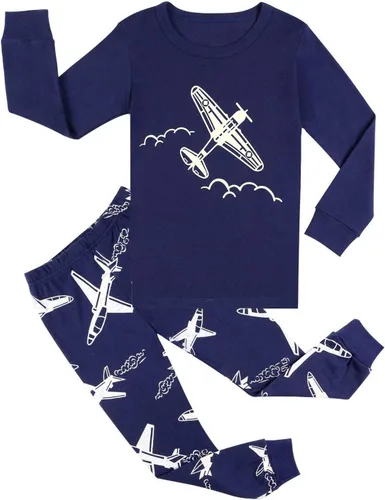 Vista 15 de Little Hand Pijamas para niños pequeños, Monster Truck 100% algodón, dinosaurio para niños, 2 piezas, ropa de dormir, conjuntos de ropa de dormir