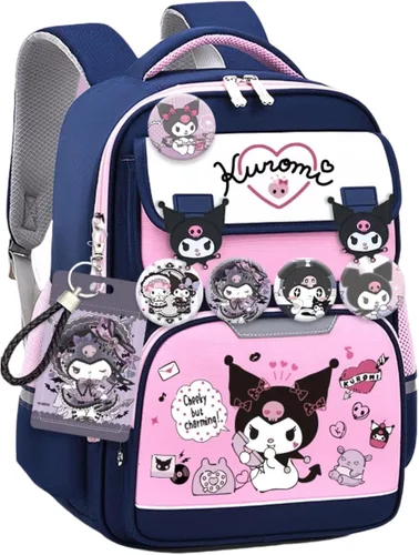 Vista 22 de Mochila Vivixilan Kawaii, Resistente al Agua y Transpirable con Múltiples Bolsillos, Adecuada para Viajes y como Regalo de Cumpleaños, Morado-04