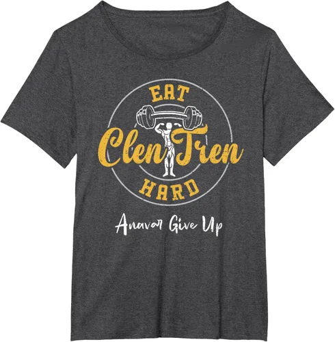 Vista 30 de Culturismo: Comer Clen Tren Hard Anavar Give Up - Camiseta de gimnasio, Negro
