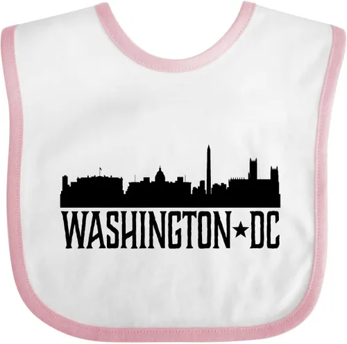 Vista 8 de inktastic Washington DC Skyline Cities Baby Bib