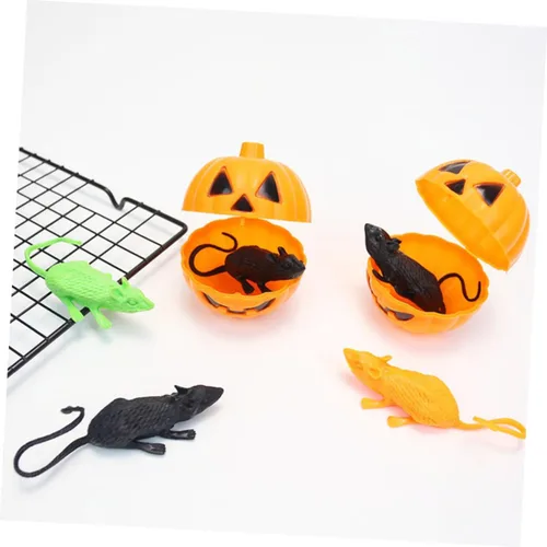 Vista 8 de SUPVOX 18pcs Realistic Mouse Decorations for Halloween Party Lifelike Soft Mice Props for Pranks and Spooky Home Decor