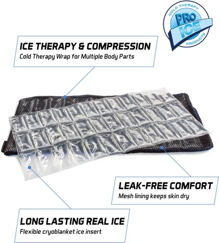 Vista 4 de Pro Ice Knee/Envoltura multiusos para terapia de frío