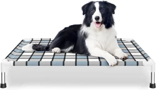 Vista 8 de Caghash Cama elevada para perros al aire libre, cama elevada para perros al aire libre, cama elevada para mascotas, cuna para el gusto