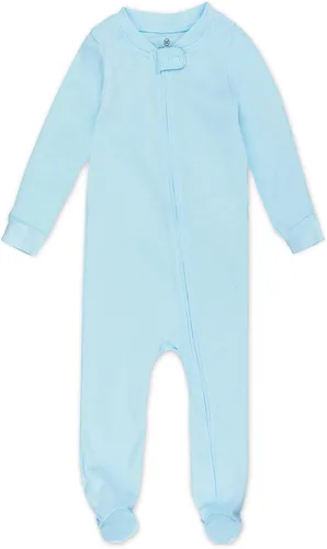 Vista 3 de HonestBaby Paquete de 2 pijamas de algodón orgánico con pies ajustados para bebé