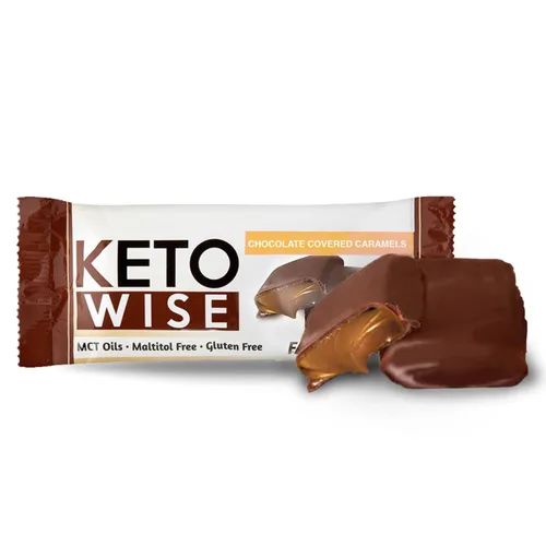 Vista 3 de Keto Wise Fat Bombs - Hecho con aceite MCT que contiene chocolate, bajo en grasa, bajo en carbohidratos y apto para dieta cetogénica, 0.28 oz