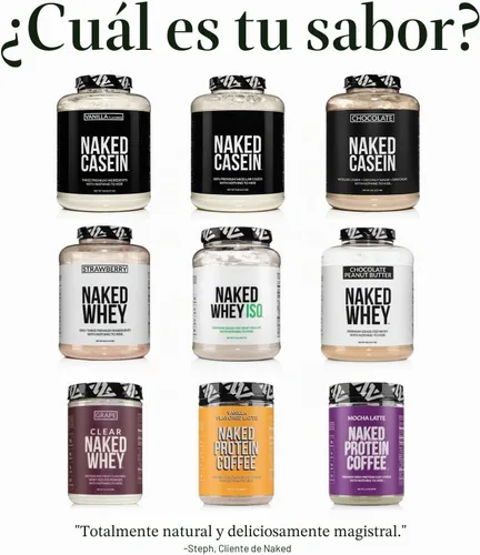 Vista 5 de NAKED Casein - 2 libras de proteína de caseína micelar de chocolate - a granel, sin OMG, sin gluten, sin soya, sin conservantes - estimula