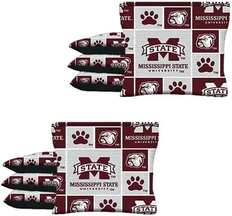 Vista 5 de BackYardGamesUSA Cornhole BEANBAGS Made w Minnesota Fabric 8 Regulation Game Toss Bags estilo 60