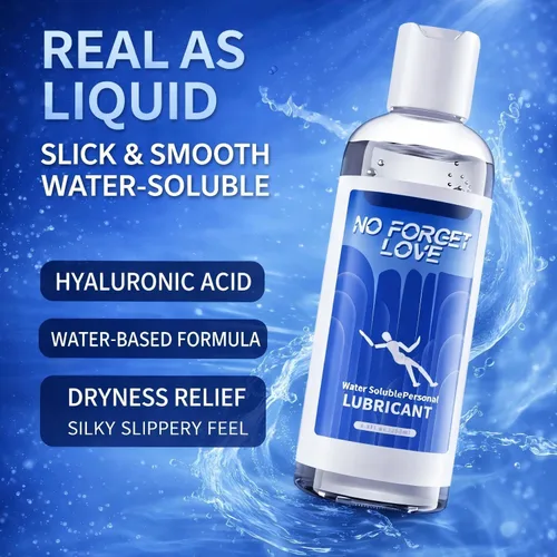 Vista 4 de Lubricante personal a base de agua para hombres y mujeres Gel íntimo suave, duradero y no pegajoso Seguro con preservativos, compatible