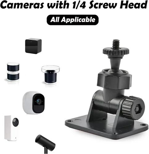 Vista 5 de Soporte de montaje en pared 14 tornillo mini para HTC ViveValve IndexVive PRO Base Station, soporte de montaje en pared de metal universal