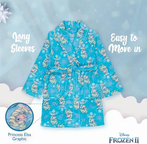 Vista 4 de Disney Frozen para niñas Princesa Bata de baño Minnie Mouse