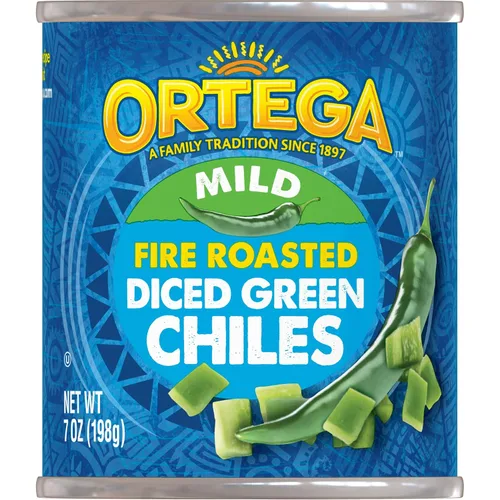 Vista 13 de Ortega Chiles verdes picados en cubitos, 4 oz