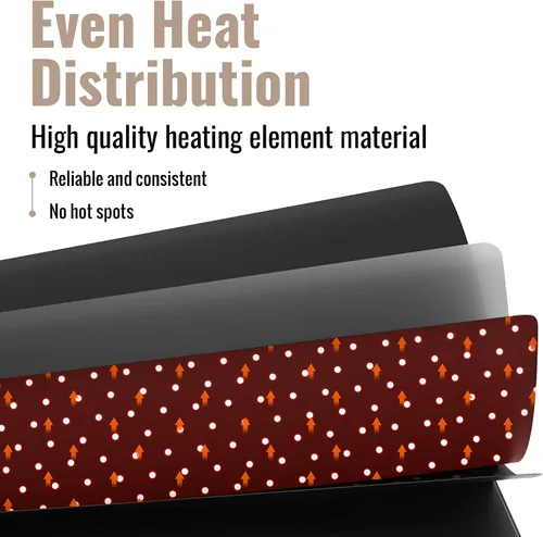 Vista 3 de Cozy Bread® Estera de fermentación de masa madre para panaderos caseros Marca de EE. UU. Probador de pan con control de termostato (10" x 21")