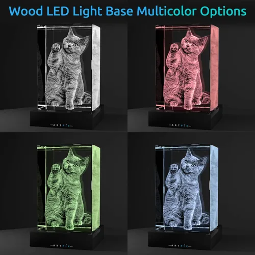 Vista 3 de ArtPix 3D Foto de cristal de alta calidad, regalos personalizados para mujeres, esposa, ella, él, hombres, marido, abuela, gran regalo personalizado