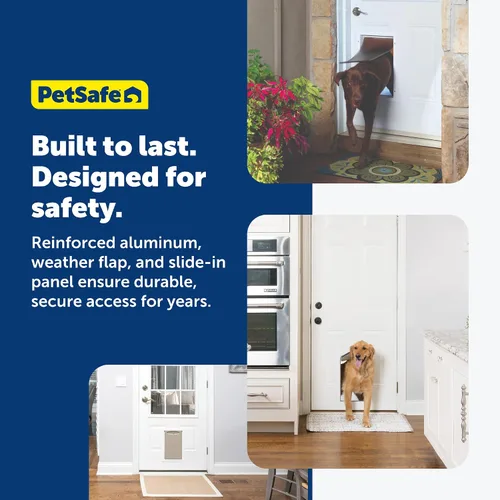 Vista 5 de Puerta de aluminio para mascotas PetSafe Freedom - Marco duradero - Pequeña, mediana, grande, extragrande