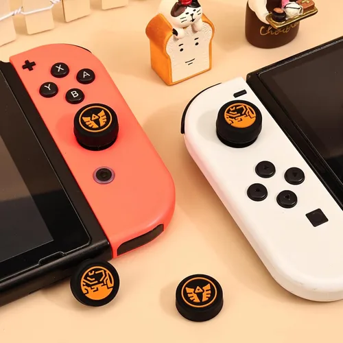 Vista 7 de DLseego Tapas de agarre para pulgar, diseño para consola SwitchSwitch LiteSwitch OLED, controlador analógico Joycon cubiertas antideslizantes