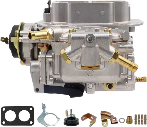 Vista 7 de Carburador de 2 barriles 38/38 para Weber 38 x 38 4 CYL estrangulador eléctrico compatible con BMW VW Ford Jeep Toyota Pickup, para Fiat Renault