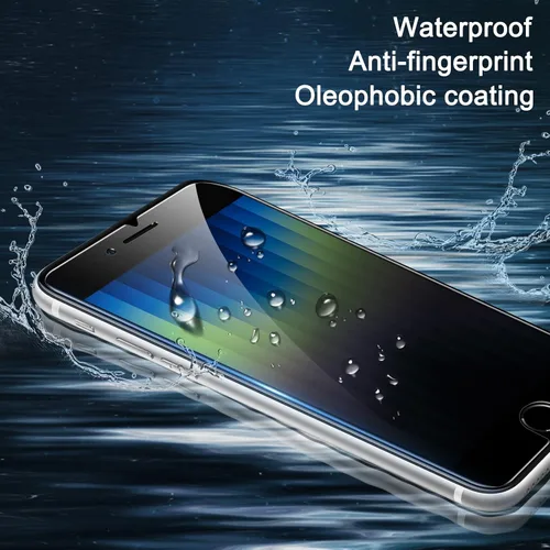 Vista 4 de YMHML Paquete de 2 protectores de pantalla de privacidad compatibles con iPhone SE 2020 2ª 2022 de 3ª generación, iPhone 8, 7, 6S, 6, 6, 6