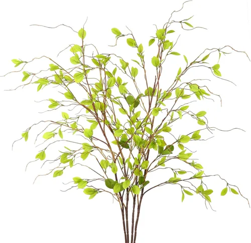 Vista 10 de EDIMENS 3 paquetes de ramas artificiales de cedro de 22.4 pulgadas, tallos sintéticos de cedro de Navidad, ramas de vegetación de hojas sintéticas