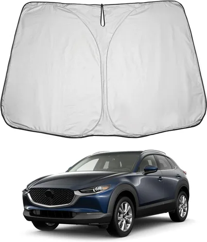 Vista 62 de LUWU Parasol para parabrisas para Dodge RAM 1500 y 2500 2009-2018 - Parasol para ventana delantera con bloqueo de rayos UV