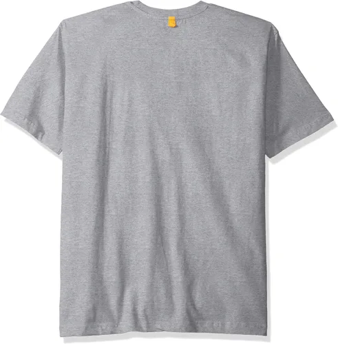 Vista 2 de Caterpillar Camiseta Tm Logo para hombre, Gris Jaspeado, XXL
