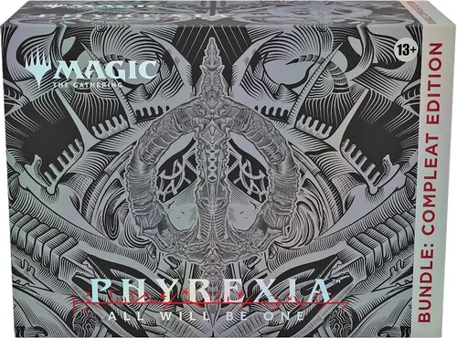 Vista 7 de Magic Phyrexia: Todos serán uno Paquete: Edición Compleada 1 Edición Compleada Booster, 12 Boosters de Set, y Accesorios Exclusivos, Multicolor