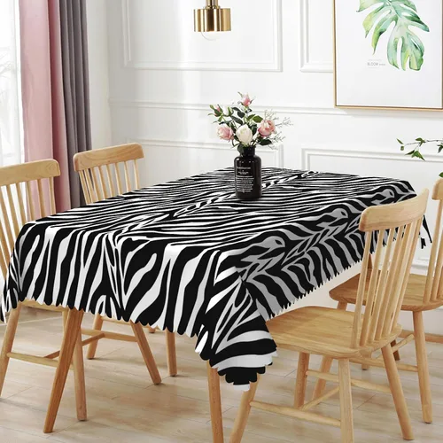 Vista 13 de Mantel rectangular de 60 x 120 pulgadas, estampado de pájaros en ramas, mantel decorativo impermeable y resistente a las manchas, para cocina