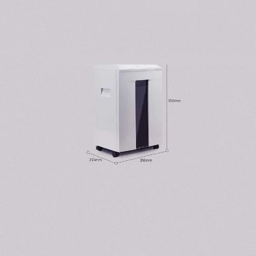 Vista 2 de Trituradora con ruedas, papel de microcorte de 6 hojas de grado profesional, CD y tarjeta de crédito, 2 minutos de tiempo de funcionamiento continuo